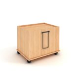 Infinity-Library-Circulation-Desk-Depressible-Book-Cart-Paragon-Furniture